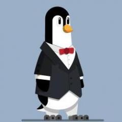 Penguin in a suit